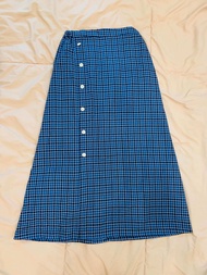 AMY - ROK MOTIF TARTAN KOTAK PANJANG FLANEL WANITA SKIRT SPAN KOREAN STYLE JUMBO TERBARU PREMIUM