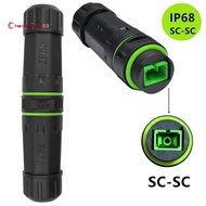 IP68 Waterproof SC Single Core Fiber Optical Adaptor Extend Fiber Optic Cable Length for LC Fiber Op