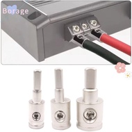 BORRAONE Car Speaker Wire Terminal, Pure Copper Gold Silver Car Audio Connector, 0GA 4GA 8GA Wire Re