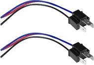 H4 Headlight Wire Socket Connector, 3 Wire Way Male/Female Headlight Power Plug, Waterproof Wiring H