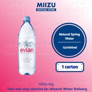 Evian Natural Mineral Water 12x1L