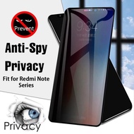 Private Tempered Glass For Redmi Note 11 11s 10 10s 9 9s 8 8T Pro Plus 5G 4G Note11 Xiaomi Mi Anti-Spy Full Cover Screen Protector Anti Peek Privacy Film