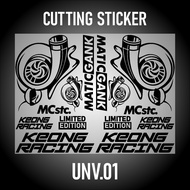 Termurah Cutting Sticker Keong Siput Racing Satu Set Aksesoris Stiker Striping Motor Honda Scoopy 2