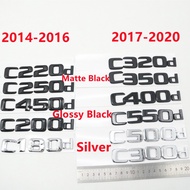 For Mercedes Benz C200d C220d C240d C250d C300d C320d C350d C400d C500d C550d Sticker Emblem Rear Ta