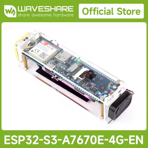 Waveshare ESP32-S3 A7670E 4G Development Board, LTE Cat-1 / 2G / WiFi / Bluetooth /Telephone Call/SM