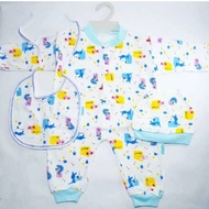 Long Jumpsuit Jumper Leg Cover Sleepsuit Set Hat Slabber DA S13