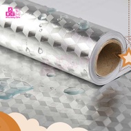 Waterproof Oil-Resistant Aluminum Foil Wallpaper 100x60 cm -YK292