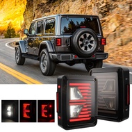 Đèn LED Đuôi Xe Hơi Đèn Hậu Phía Sau Tín Hiệu Rẽ Lùi Phanh DRL Đèn Lắp Ráp Màu Đỏ Cho Xe Jeep Wrangl