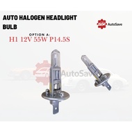 Auto Halogen Headlight Bulb H1 H3 H8 H4 H7 H11 9005 9006 |Halogen Bulb Lampu Kereta