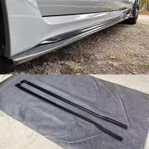 For Honda 11th generation Civic TypeR FL5 ReaI Carbon Fiber Side Skirts Extensions Lips Spoiler Car 