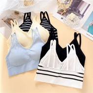 FINETOO FT100 Wireless Foam Sports Bra Tank Top Crop Top Push Up Camisol Gym