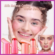 Milk Jelly Blush Stick 0.18 oz Cooling Water Tint Cheek Tint for Cheek and Lips Buildable Watercolor