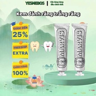 Marvis Whitening Toothpaste 85ml – Cool Mint Flavor, Whitens Teeth & Reduces Yellow Stain - MARVIS