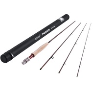 Fly Fishing Rod, 9ft 4 Piece Fly Rod with Carrying Case Freshwater Saltwater, 30+36T Carbon Fiber Bl