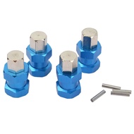 4Pcs Aluminum RC Car 12Mm Hex Wheel Hub Drive Adaptor Extension Combiner Coupler for 1/10 RC Crawler
