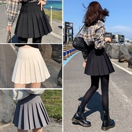 Colorful Plain TENNIS Skirt With Transparent Pants / Korean Pleated Skirt