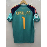 2010 Spain CASILLAS goalkeeper Top Quality Home Retro Football Jersey custo