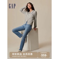 Gap Women's Autumn 2023 New Style High Waist Straight Cigarette Pants Jeans728822Fashion Casual Trou