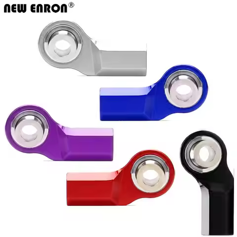 4Pcs Aluminium 6061 M3 Bent Pivot Rod End Width Balls for 1:10 RC car Crawler Axial SCX10 D90