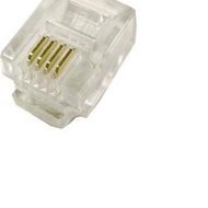 RJ11 / RJ 11 Telephone Jack Connector (100 Pcs)