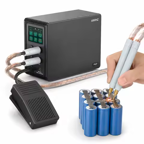 AWithZ P20B P30C P60F Portable Spot Welder 1.0mm Welding Capacity, 99 Gear Adjustable Battery Pack W
