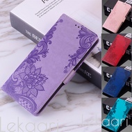 Embossing Flower Flip Case Realme 13 12 12X 11 11X V50 10 9 9i 8 8i 6i 5i 5s 5 Pro Plus 5G P1 Wallet