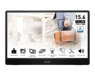 PORTABLE MONITOR (จอมอนิเตอร์พกพา) MSI PRO MP161 E2U - 15.6 INCH FHD IPS SPEAKERS BY COMCOM
