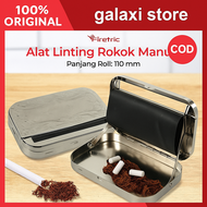 Firetric Alat Linting Rokok Manual Cigarette Roll Box 10 x 110mm - GZH03 - Silver