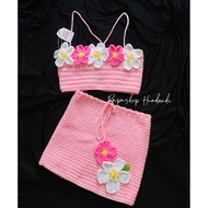 Crochet flower bikini set - HCM beach crochet flower set
