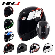 100% Original HNJ Motorcycle Helmet Full Face Safety Sunburn Protection Black Visor (54-62CM) COD Mu
