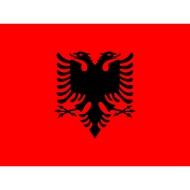 Albania Flag Peles Material Size 90 x 60