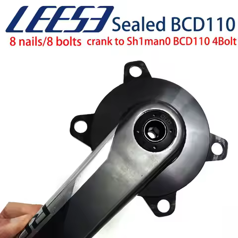 LEESE Sealed Spider Direct Mount BCD110 4-Bolt Spider for 105 ULTEGRA DURA-ACE Chainring, BCD110 4-B