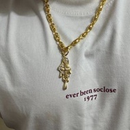 Chrome Hearts outlet necklace 金色吊墜頸鏈