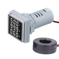 Mini Square Digital Volt-ammeter Voltammeter Ammeter Voltmeter Cymometer Three LED Display Voltage &