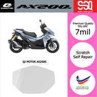QJ MOTOR AX200S Meter Tinted Screen Protector Film Sticker Ultra Clear TPU PPF