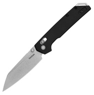 มีดพับ Kershaw Iridium DuraLock Folding Knife D2 Reverse Tanto Blade, Black Aluminum Handles...