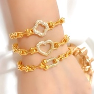 COP 916 EXACTLY KOREAN GOLD HAND CHAIN (BRACELET) 916 gold bracelet