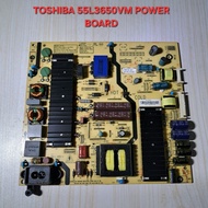 TOSHIBA 55L3650VM MAIN BOARD POWER BOARD TCON LVDS RIBBON TAKEN OUT FROM TV SCREEN CRACK