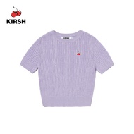 [KIRSH] เสื้อถักสายเชอร์รี่ขนาดเล็กแขนสั้น | 24SS