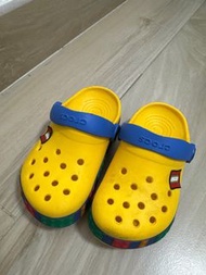 Crocs Lego 黃色涼鞋 拖鞋 8C9 slippers