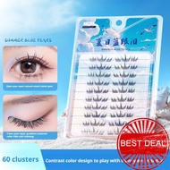 Bqi Summer Blue Tears False Eyelash Gradient Seaside Atmosphere Eyelash Colorful Q8