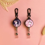 鋼線伸縮扣 | 鑰匙圈 | 識別證 | 卡套 - 櫻花美人貓、夜櫻美人貓