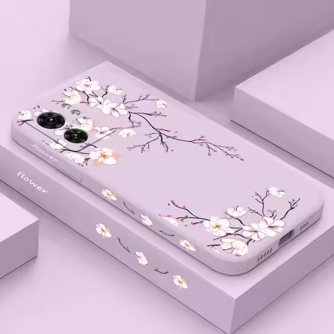 EDGE40 Bright Orchid Silicone Phone Case For Motorola Moto EDGE 40Neo 40 EDGEPLUS E7 E7Plus E6S E12 