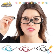 EMILEE Folding Eyeglasses, Eyewear +1.50~+4.0 Diopter Rotating Makeup Reading Glasses, Fashion Colou