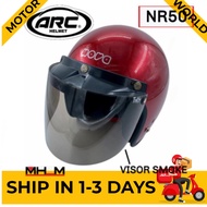 🔥100% ORIGINAL 🔥 HELMET ARC NOVA NR50 WITH SMOKE VISOR CLASSIC TOPI KELEDAR MOTORSIKAL MOTOR BIKE