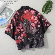 Áo choàng Anime haori Harajuku Nhật bản quần áo truyền thống 2022 Nhật Bản sóng Samurai Kimono mujer