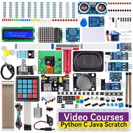 SunFounder Raphael Ultimate Starter Kit for Raspberry Pi 5 4 B 3B B+ 400, Zero 2 W, Python, C Java, 