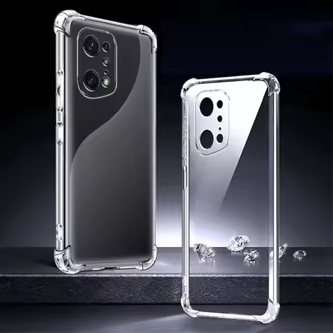 Find X5/X5 Pro Cover For OPPO Find X5 Case Shockproof Back Cover Transparent Silicone Case For OPPO 