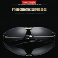 SMARTSIMPLE Fashion Polarized Color Changing Sunglasses Men Fishing Night Vision Driving Sunglass E8