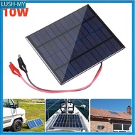 【2.9】 10W 12V Outdoor Portable Solar Panel with Clip for 9-12V Battery Charging